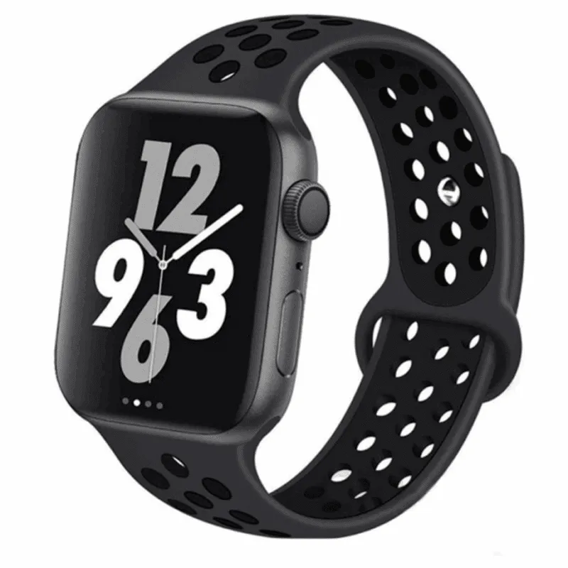 Apple Watch Band – Sport Black w/ Black Holes