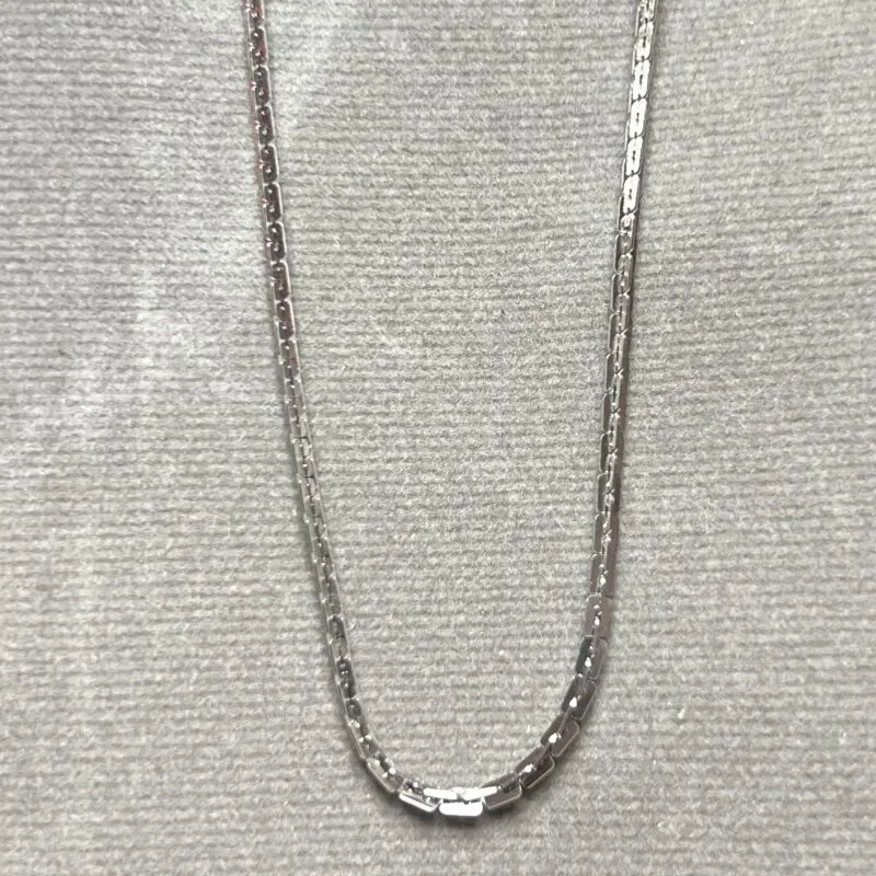 Stainless Necklace – 18″ x 2mm Kris-Cross Chain