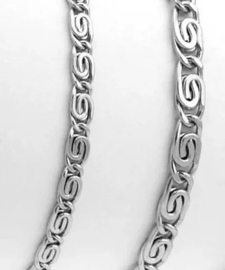 Stainless Necklace – Snail Link Chain – Various Sizes